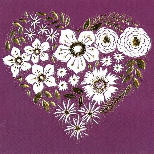 Noel Tatt Doble kort 12x12cm 6 pakk