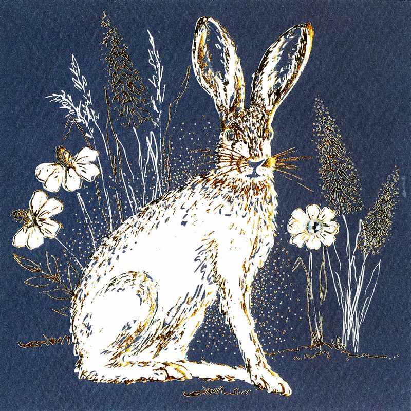 Noel Tatt Doble kort 12x12cm 6 pakk