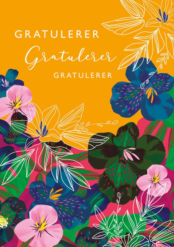 Utopia Doble Kort med konvolutt 6-pakk 12x17cm