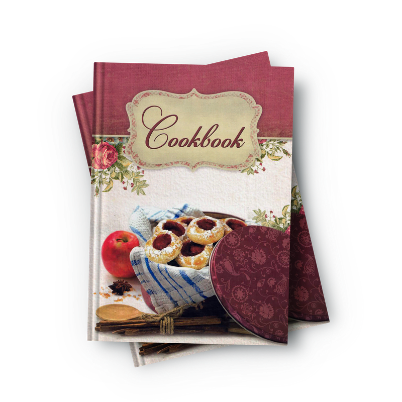 Oppskriftsbok med Skjærefj�l Terte