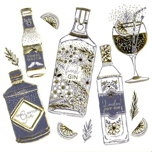 Noel Tatt Doble kort 12x12cm 6 pakk