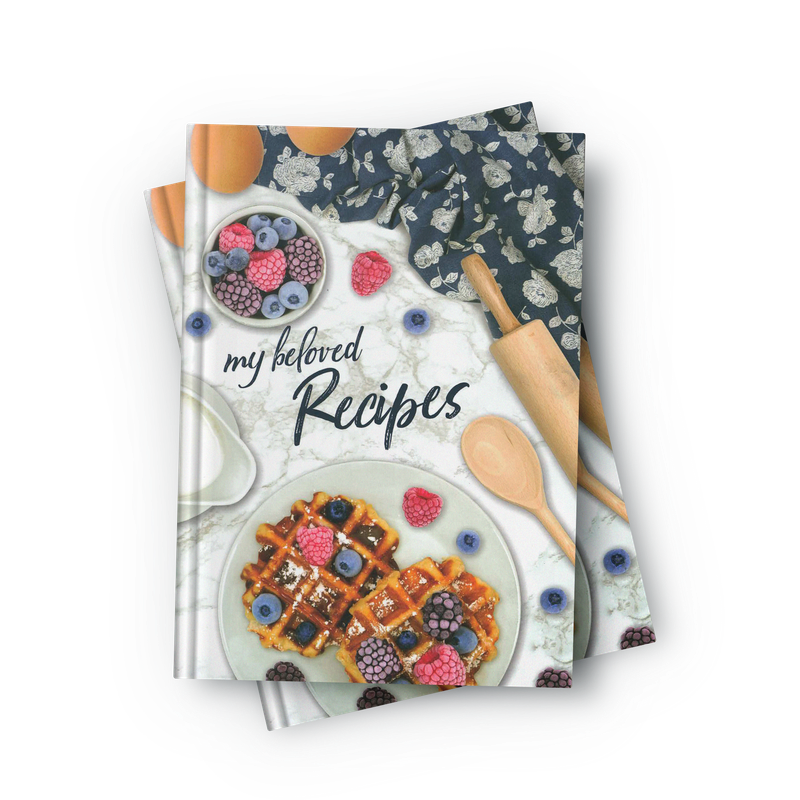 My Beloved recipies oppskriftsbok Waffle