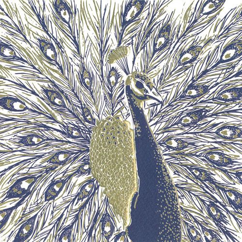 Noel Tatt Doble kort 12x12cm 6 pakk