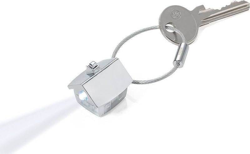 Troika N�kkelring med led lys Assortert