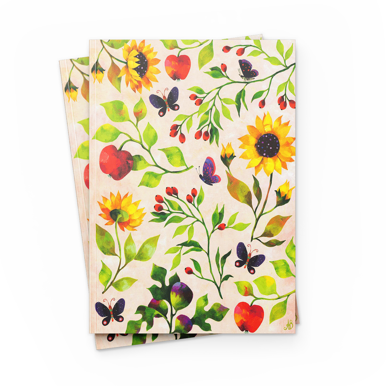 Paperback notatbok ferniss 17x22cm