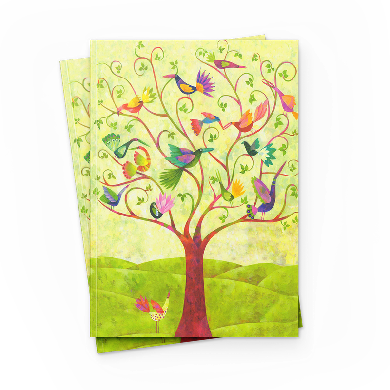 Paperback notatbok ferniss 17x22cm