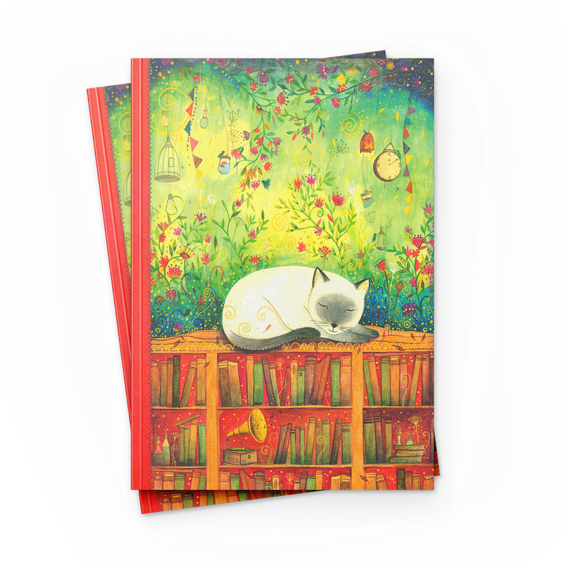 Paperback notatbok ferniss 17x22cm