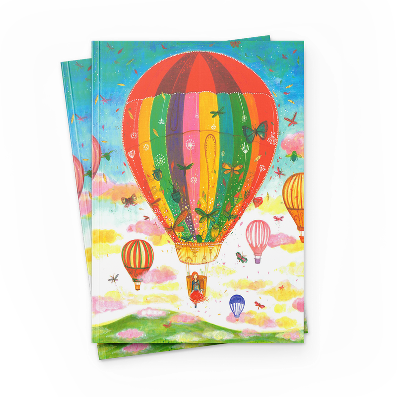 Paperback notatbok ferniss 17x22cm