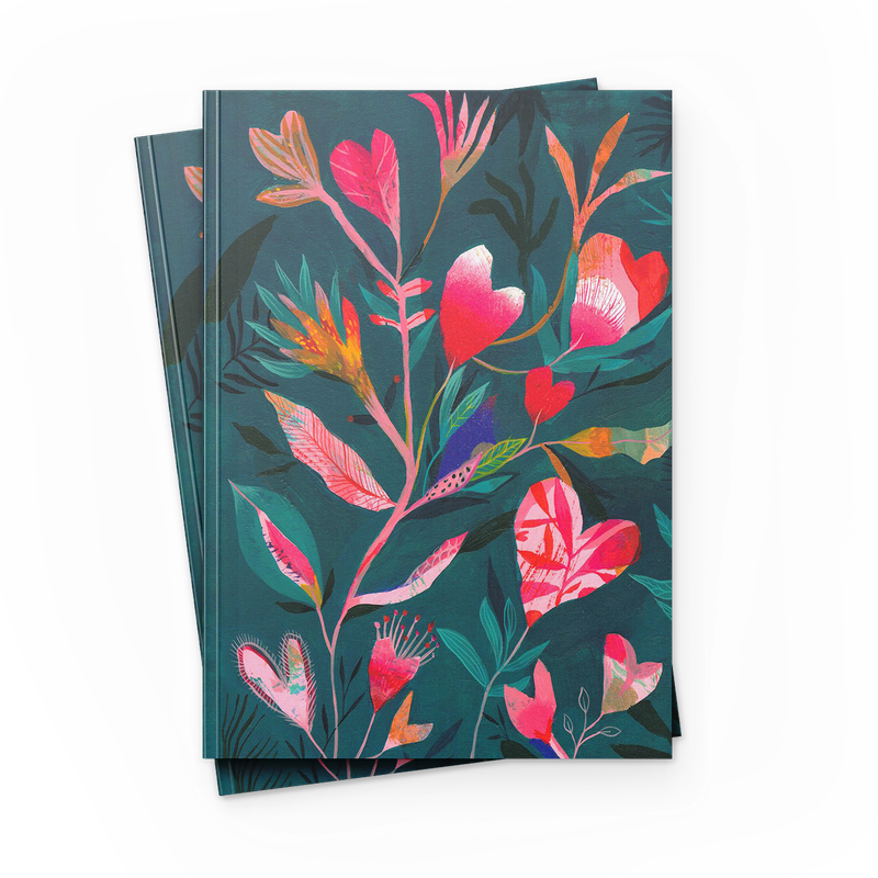 Paperback notatbok ferniss 17x22cm