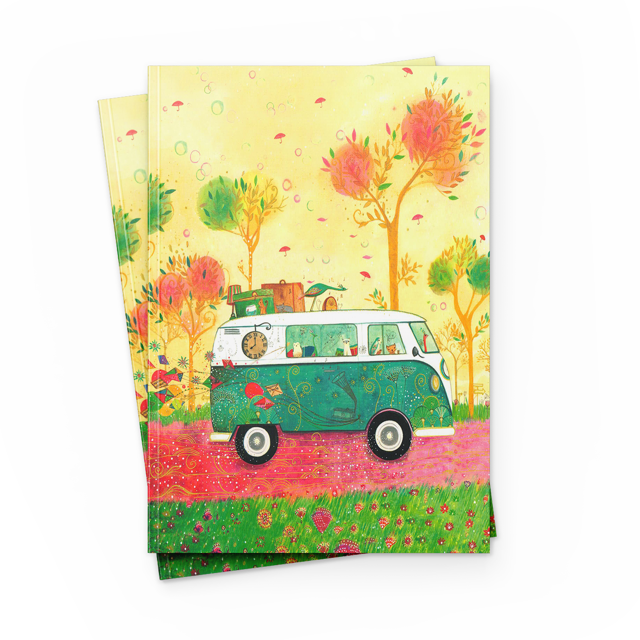 Paperback notatbok ferniss 17x22cm