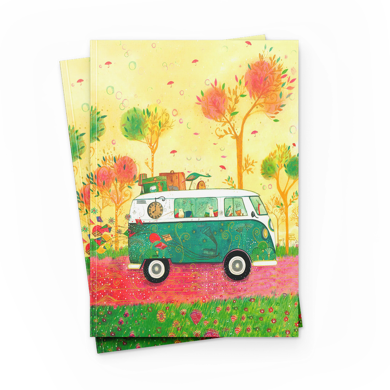 Paperback notatbok ferniss 17x22cm