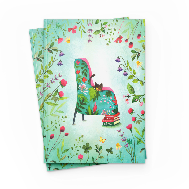 Paperback notatbok ferniss 17x22cm