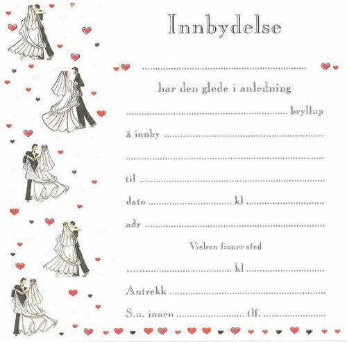 Quire Innbydelse 8pk m/konvolutt