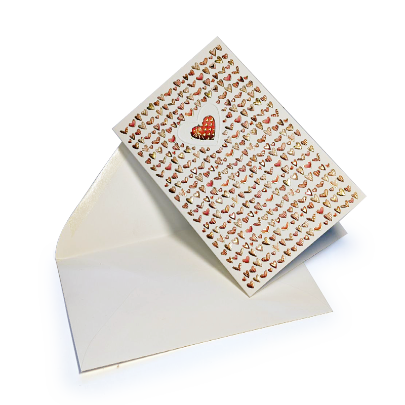 Quire kortmappe doble 8pk m/konvolutt