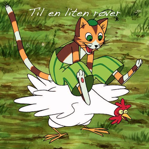 Gubben og Katten - Enkle kort 12x12