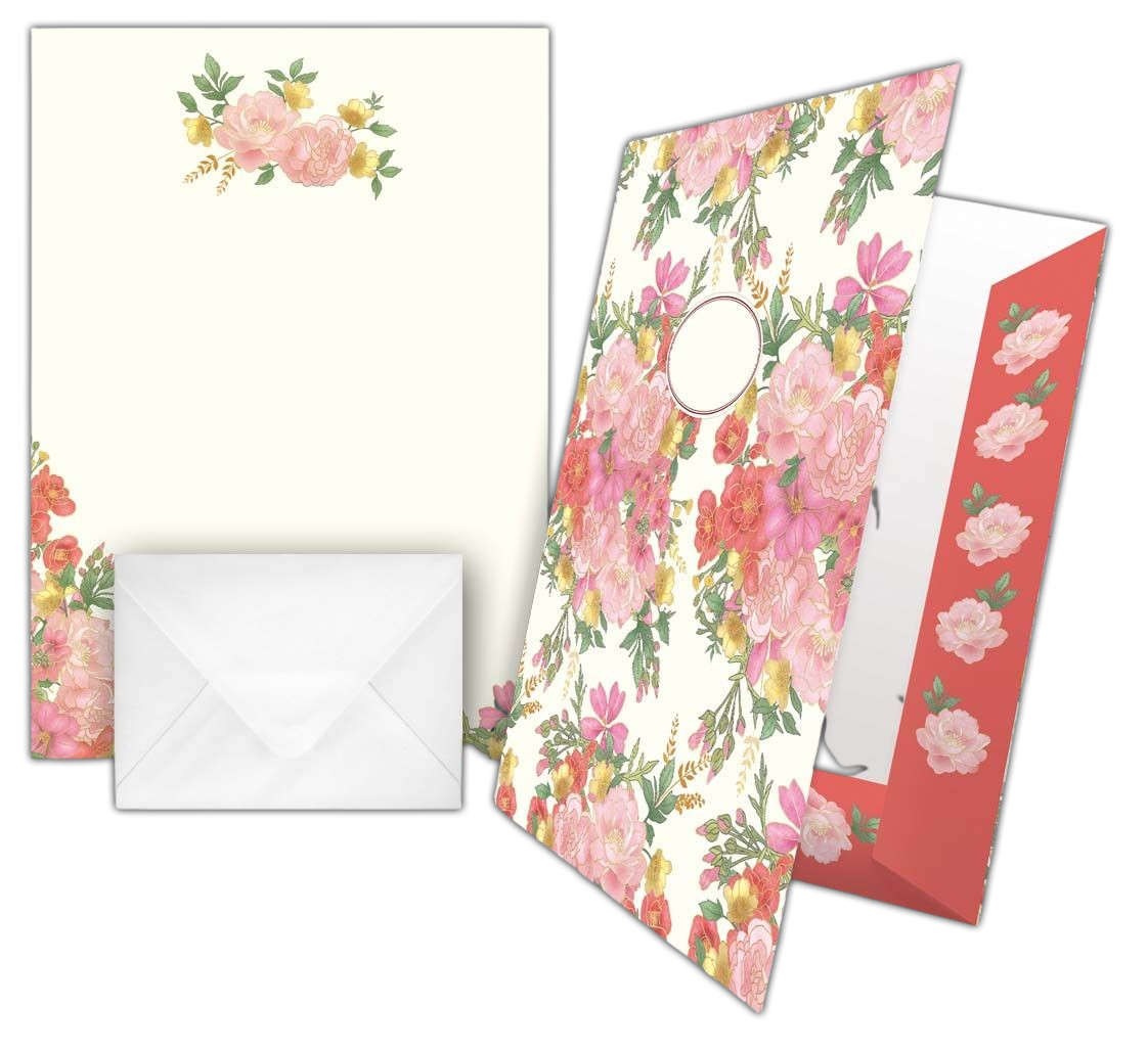 Q8268 Quire Brevark Hageblomster