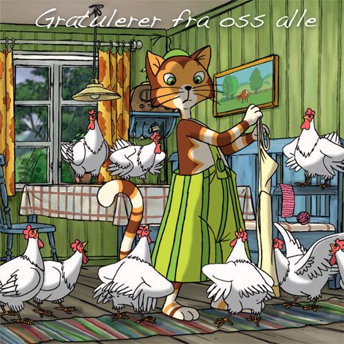 Gubben og Katten - Store Doble 16x16