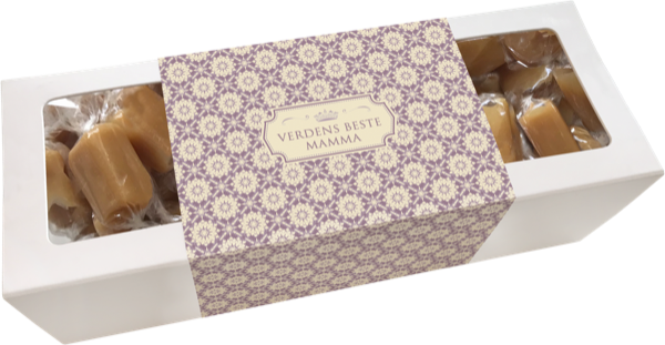 Karamell Norsk Tekst "Verdens beste mamma"