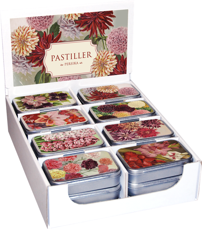 Pastiller i metallboks 24-pakk
