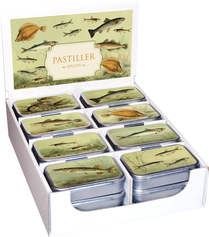 Pastiller i metallboks 24-pakk