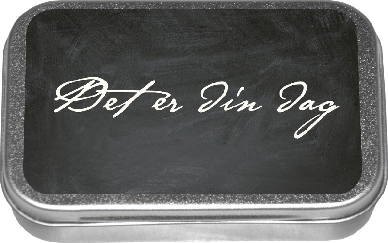 Pastiller i metallboks "Det er din dag"