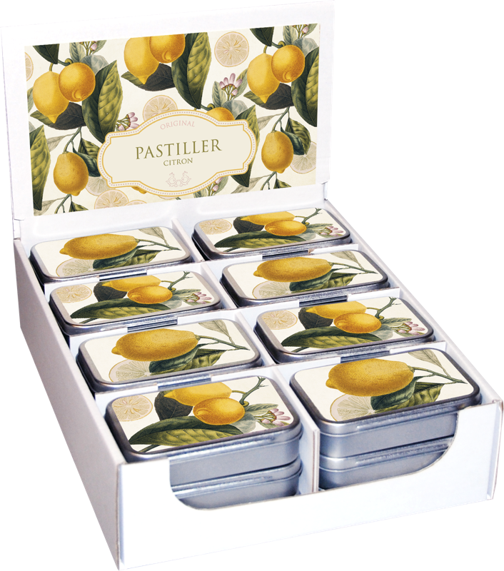 Pastiller i metallboks 24-pakk