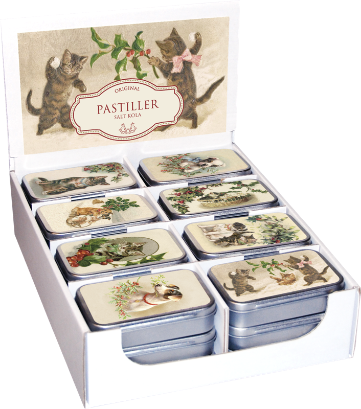 Pastiller i metallboks 24-pakk