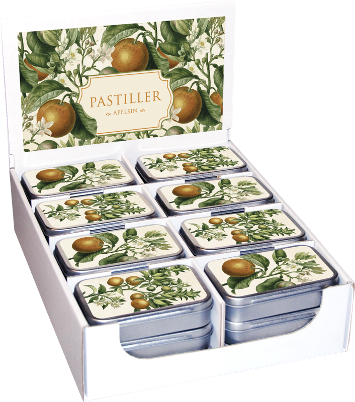 Pastiller i metallboks 24-pakk