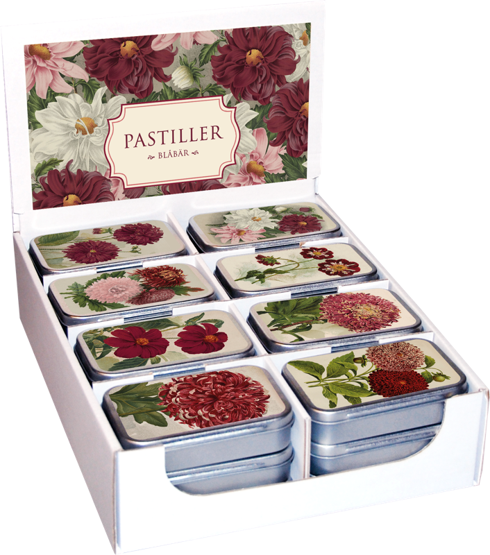 Pastiller i metallboks 24-pakk