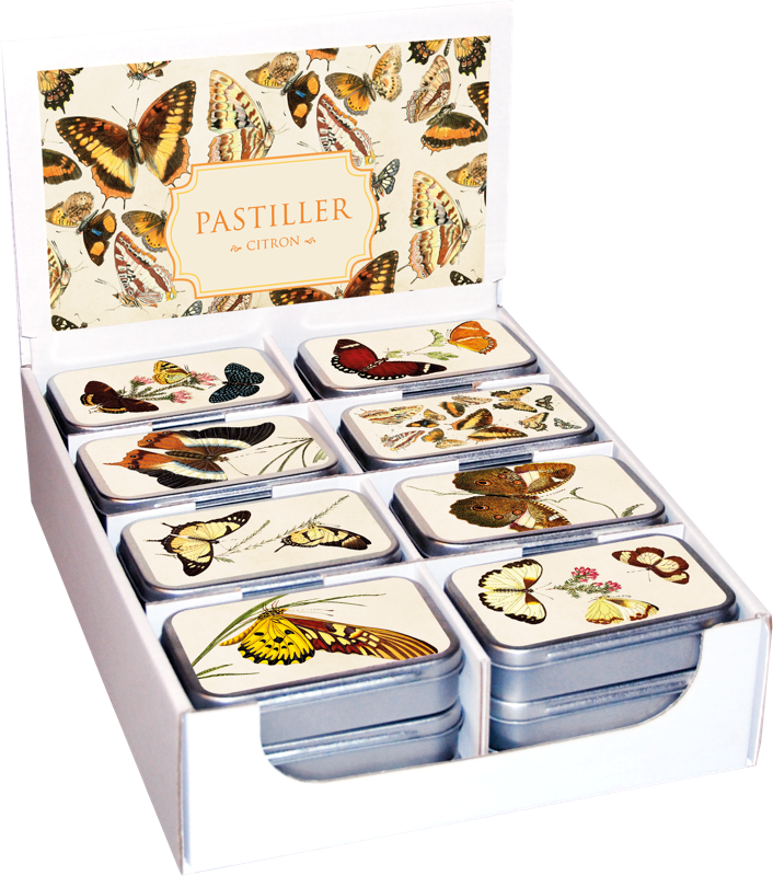 Pastiller i metallboks 24-pakk