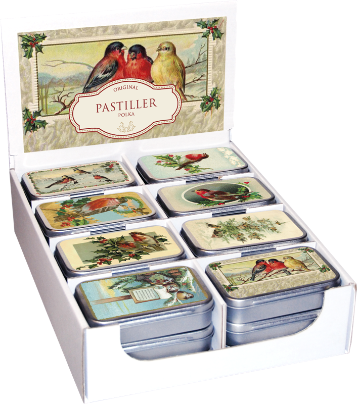 pastiller i metallboks 24-pakk
