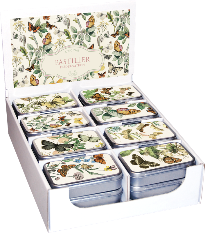 Pastiller i metallboks 24-pakk