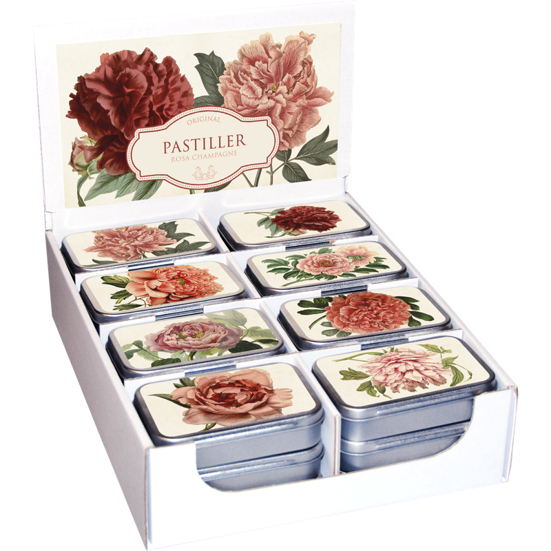 Pastiller i metallboks 24-pakk