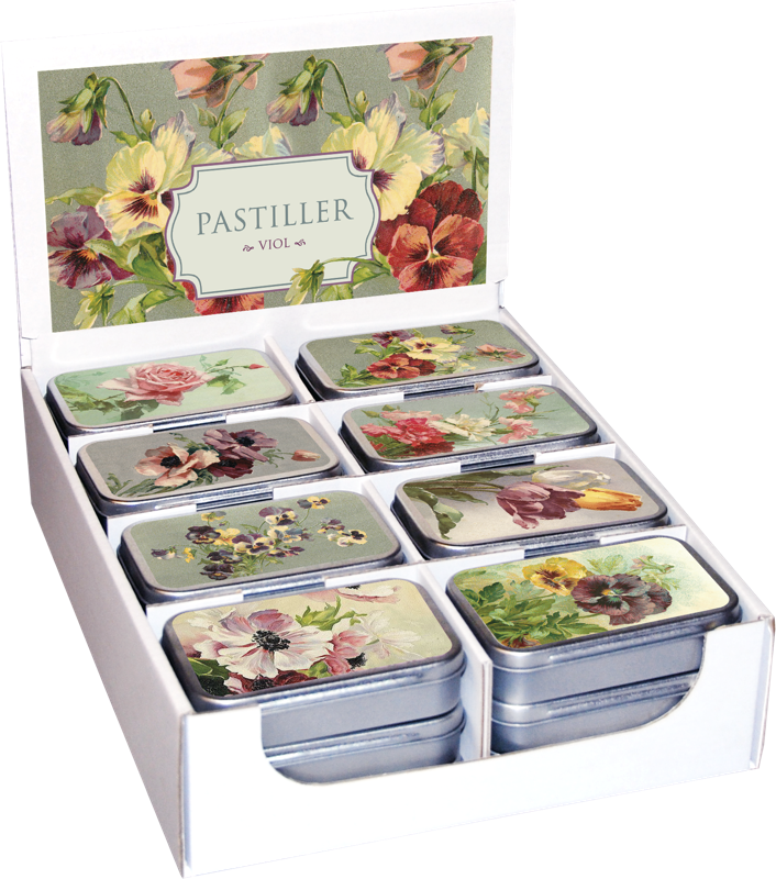 Pastiller i metallboks 24-pakk