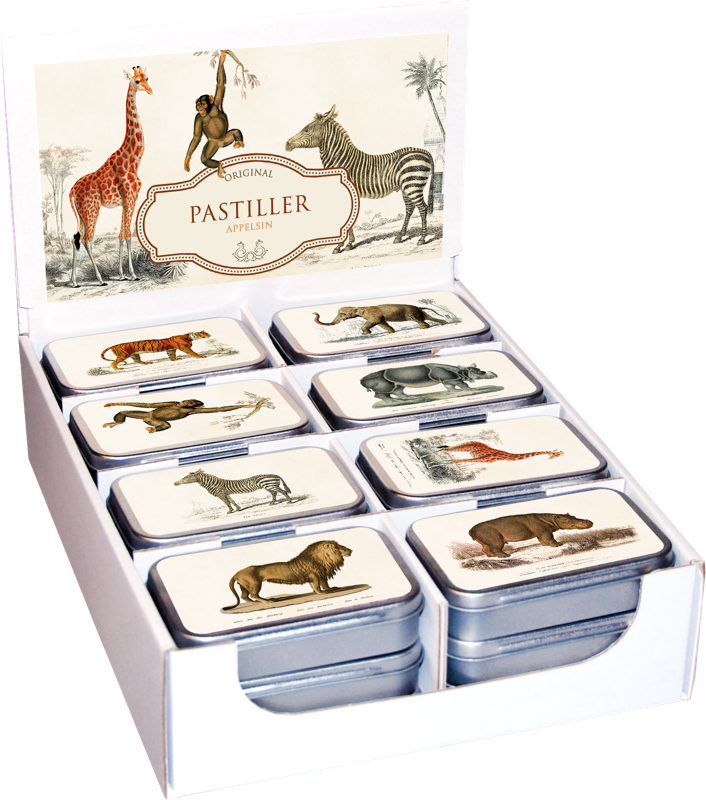 pastiller i metallboks 24-pakk