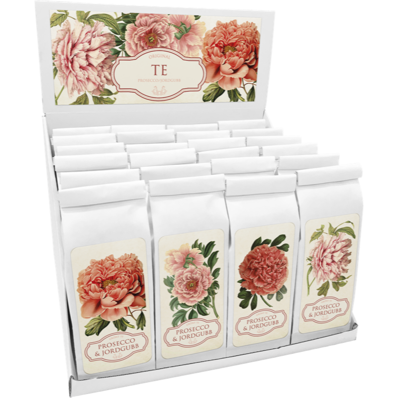 Te med Jordbær og prosecco 24-pakk