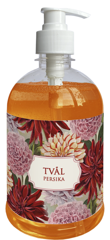 Såpe pumpeflaske 6-pakk Fersken