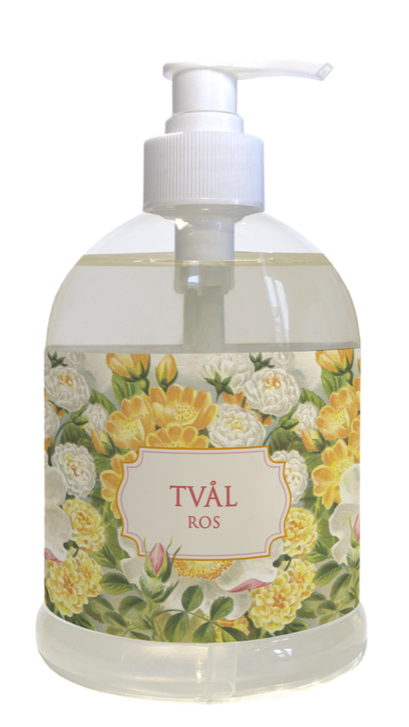 Såpe pumpeflaske 6-pakk Rose