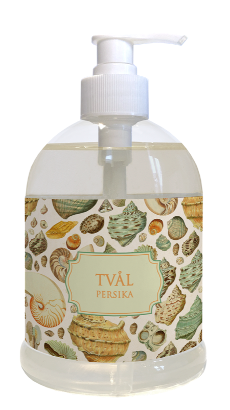 Såpe pumpeflaske 6-pakk Fersken