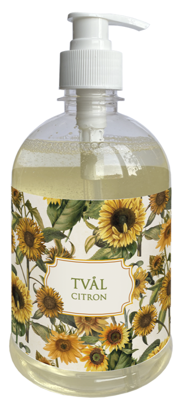 Såpe pumpeflaske 6-pakk Sitron
