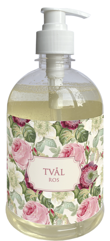 Såpe pumpeflaske 6-pakk Rose