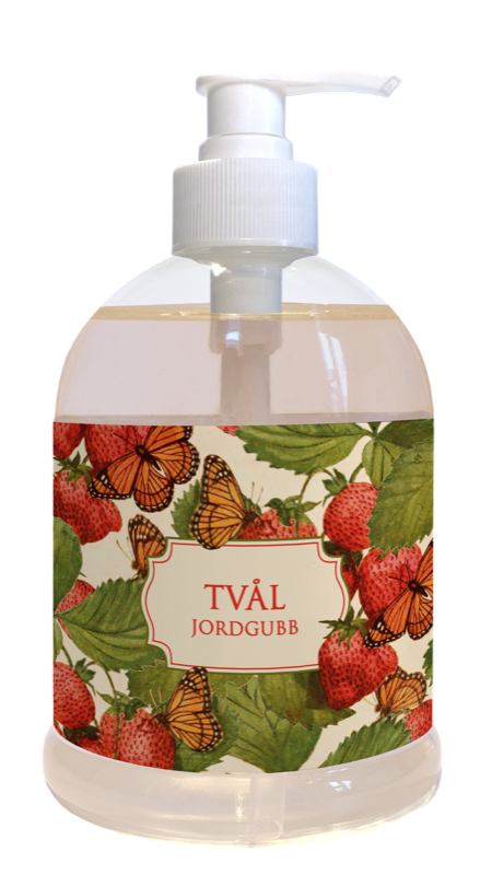 Såpe pumpeflaske 6-pakk Jordbær