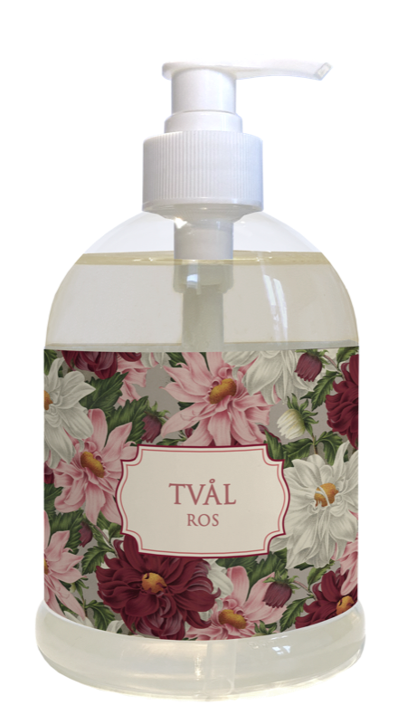 Såpe pumpeflaske 6-pakk Rose