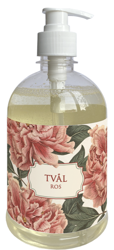 Såpe pumpeflaske 6-pakk Rose