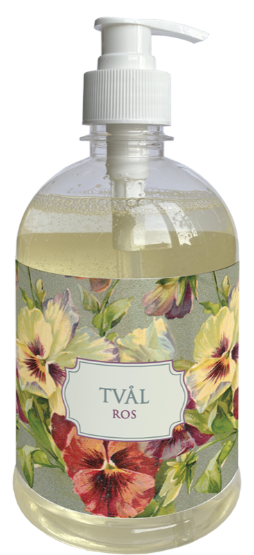 Såpe pumpeflaske 6-pakk Rose