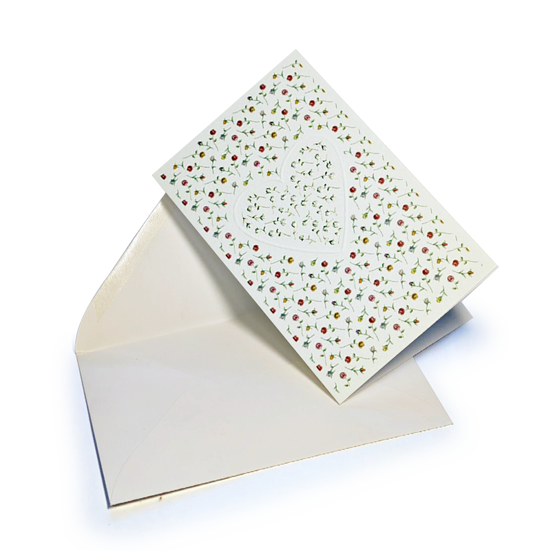 Quire kortmappe doble 8pk m/konvolutt