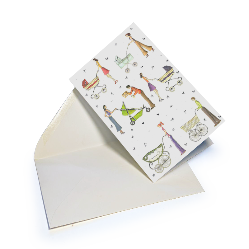 Quire kortmappe doble 8pk m/konvolutt