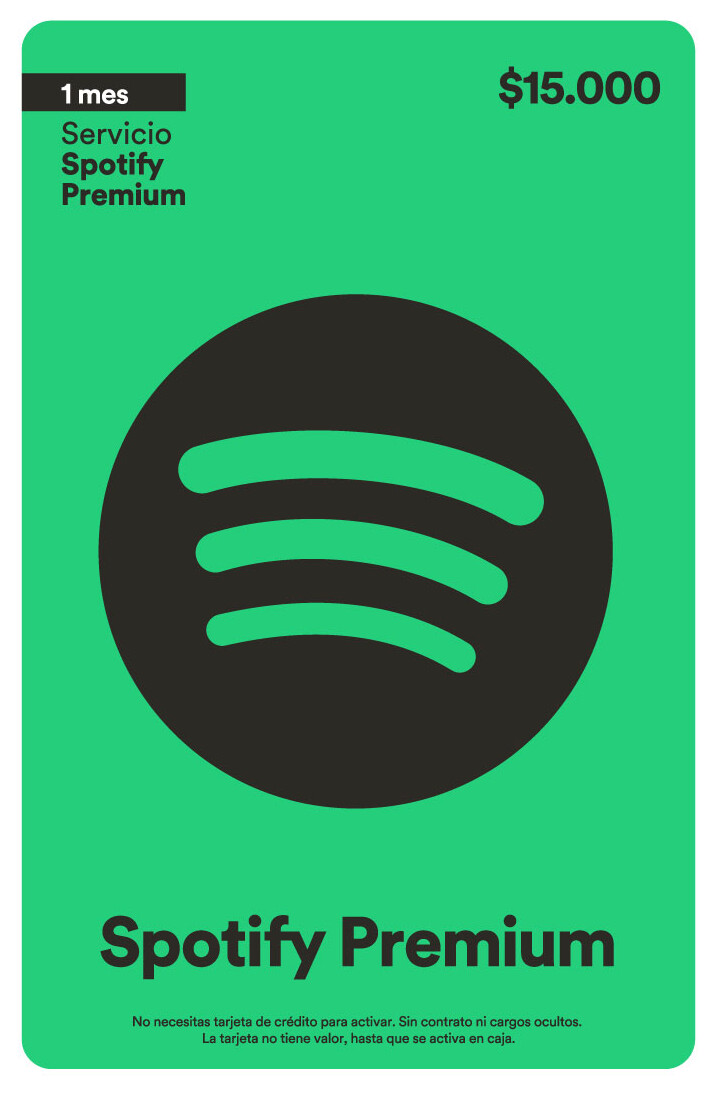 Pin Virtual SPOTIFY 3 Meses