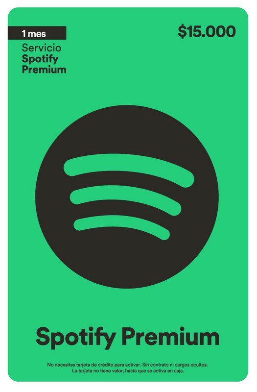 Pin Spotify Premium $16.900