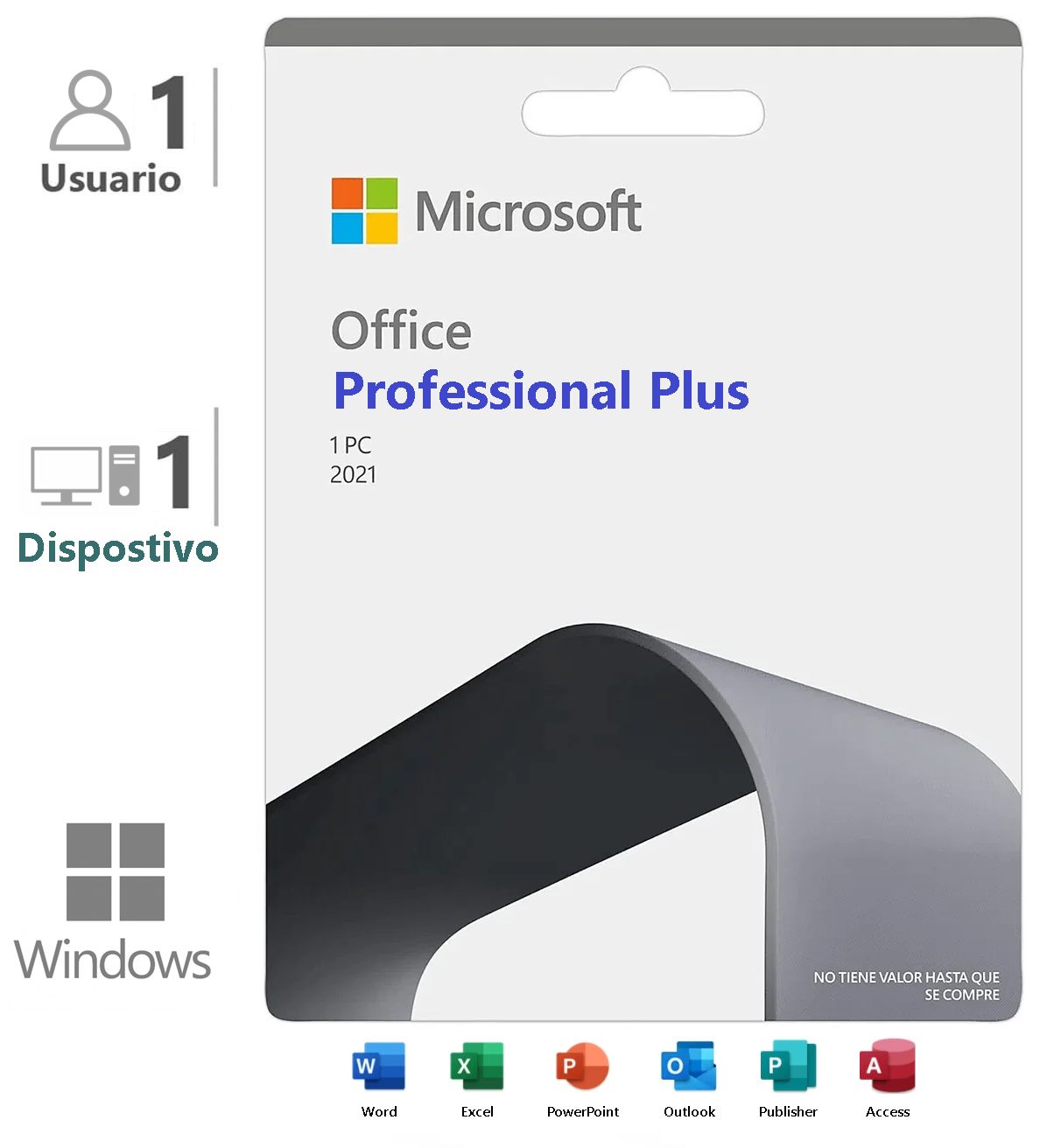 Office Profesional Plus 2021 1 PC ESD (Re-Instalable)